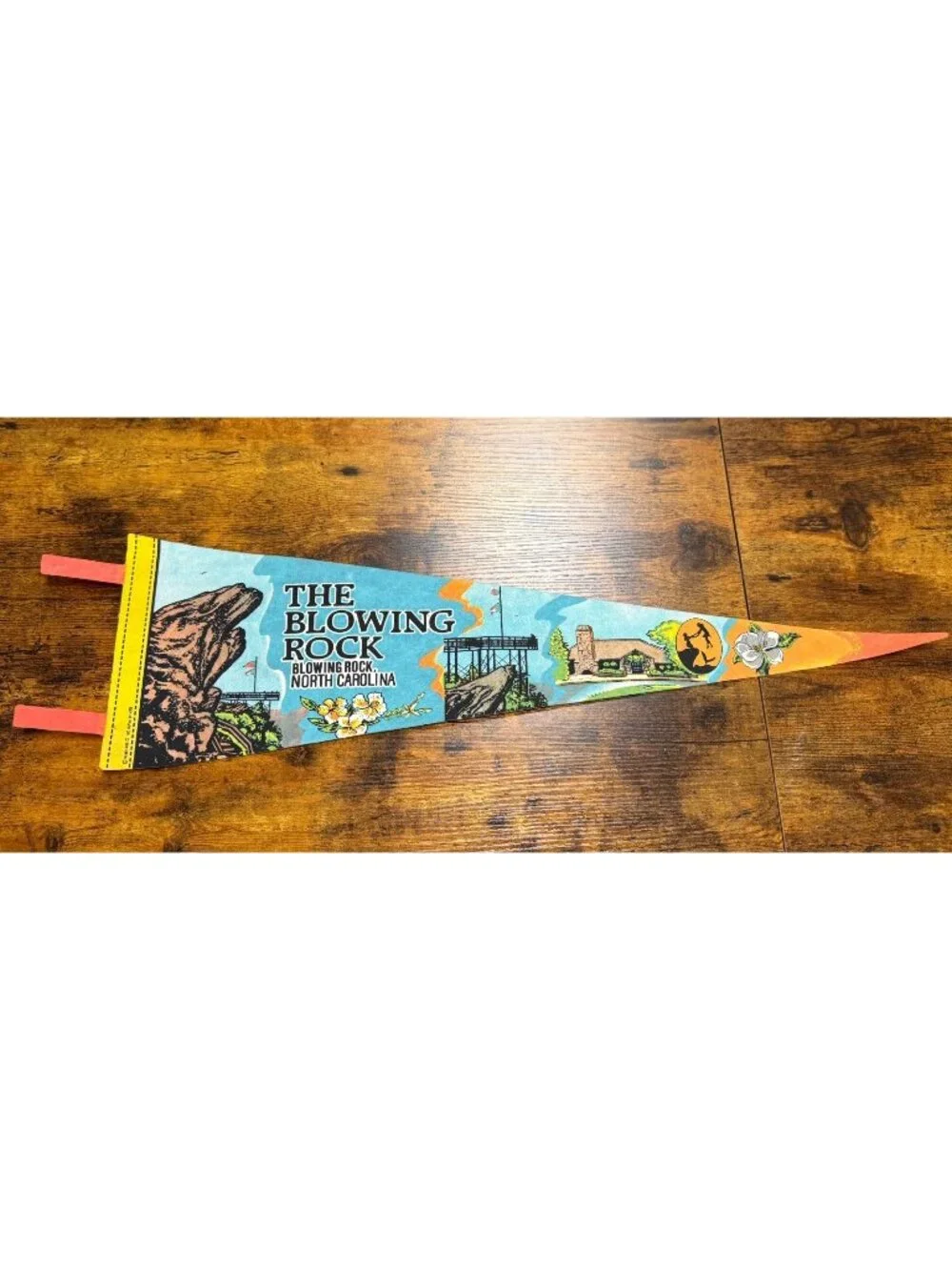 Vintage The Blowing Rock, North Carolina pennant